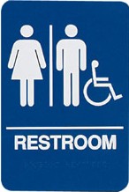 Restroom sign Restroom sign