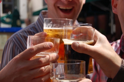 Drinking beers Drinking beers