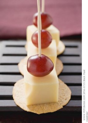 Cheese and grapes appetizer Cheese and grapes appetizer