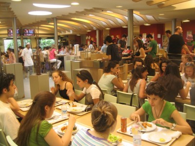 Food in the cafeteria Food in the cafeteria