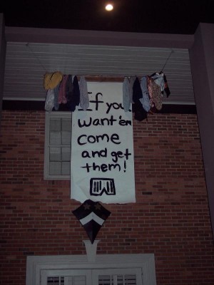 Panties and sign Panties and sign