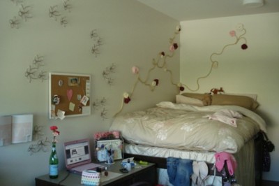 Ropes and Roses on a Dorm Wall